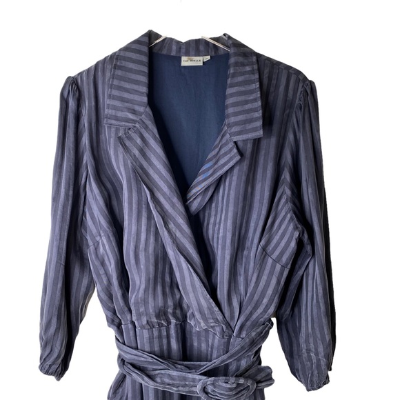 Anthropologie The Odells Ruffle Faux Wrap Robles Print in Nightshade Dress 2X - Picture 4 of 12